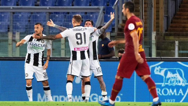 AS Roma tropezó con Udinese y se alejó los puestos de Champions League