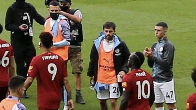 Bernardo Silva se negó a aplaudir a Liverpool durante el pasillo de honor de Manchester City