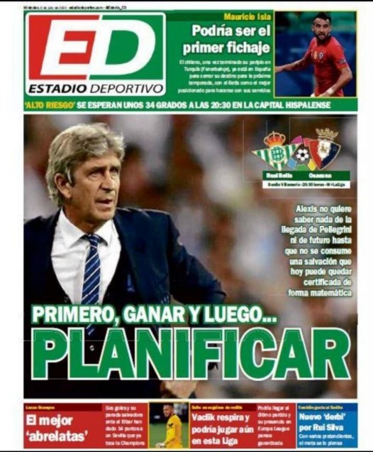 Pellegrini e Isla protagonizaron portada de un diario en España