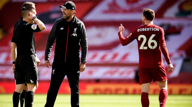 Liverpool tropezó ante Burnley y puso en jaque su llegada a los 100 puntos en la Premier League