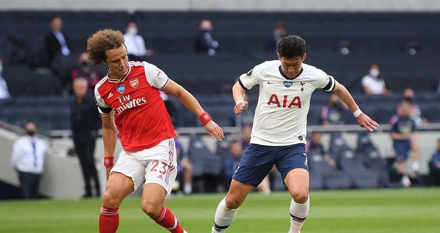 David Luiz se llenó de críticas por error defensivo en el gol de Son para Tottenham ante Arsenal