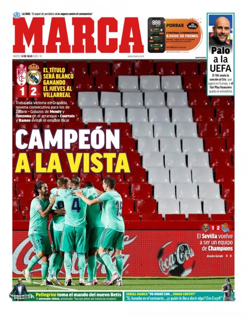 Campeón a la vista: Las portadas españolas tras el trascendental triunfo de Real Madrid