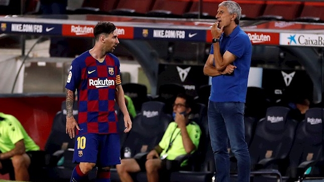 Quique Setién se reunió con el presidente de Barcelona y se ratificó su continuidad