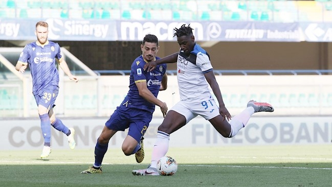 Duván Zapata amplió su impresionante registro goleador en empate de Atalanta contra Verona