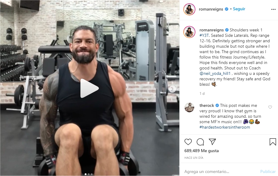 “La Roca” se manifestó orgulloso por sorprendente cambio físico de Roman Reigns