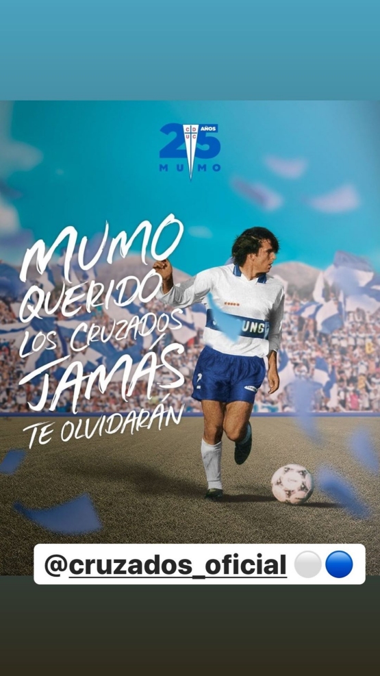 Gary Medel recordó al “Mumo” Tupper a 25 años de su deceso