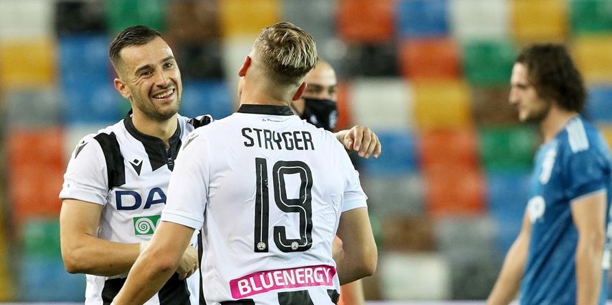 Lo celebraron como un título: El desatado festejo de Udinese tras impedirle a Juventus ser campeón