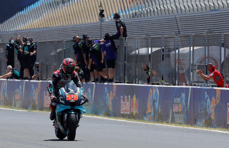 Fabio Quartararo ganó en Andalucía y sumó su segunda victoria consecutiva en el MotoGP