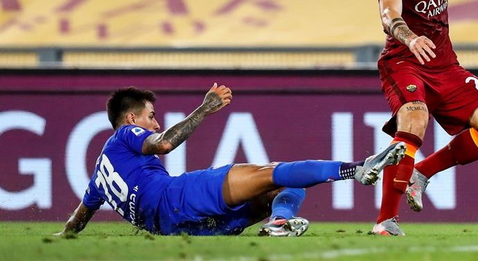 Perfecta asistencia de Erick Pulgar no le alcanzó a Fiorentina ante AS Roma