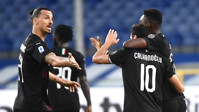 Zlatan dirigió goleada sobre Sampdoria que dejó a AC Milan muy cerca de la Europa League