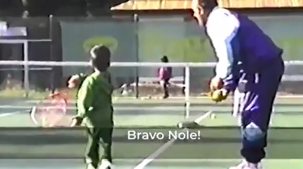 ¡El inicio de una leyenda! Así fue la primera clase de tenis que recibió Djokovic a los cuatro años