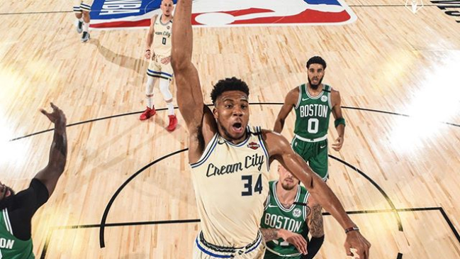 La soberbia actuación de Giannis Antetokounmpo en el triunfo de Bucks frente a Celtics