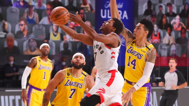 Los Raptors sacaron chapa de campeones y vencieron a los Lakers