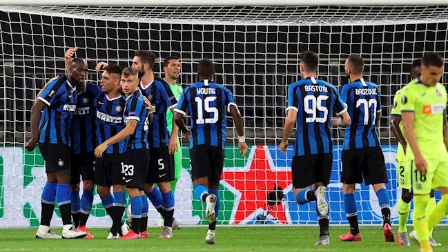 Inter con Alexis logró reñido triunfo sobre Getafe y se instaló en cuartos de la Europa League