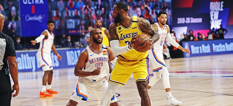 Los Angeles Lakers sufrieron dura caída ante Oklahoma City Thunder en la NBA