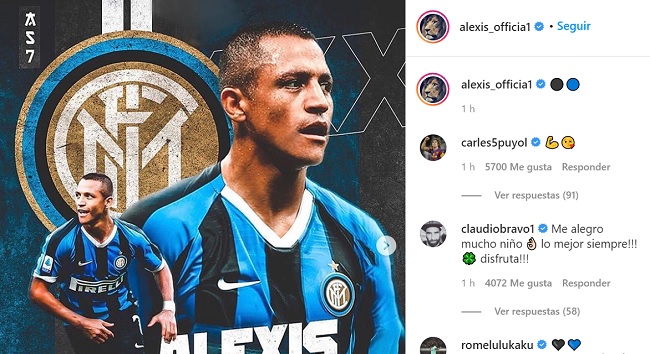 “Me alegro mucho niño”: Bravo manifestó su felicidad por el fichaje de Alexis en Inter