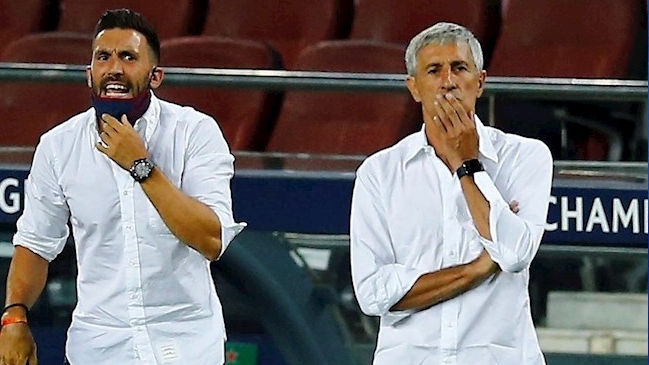 Quique Setién: El equipo anduvo muy bien y mereció la victoria