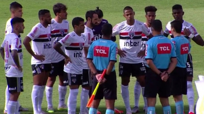 Duelo de Sao Paulo y Goiás se suspendió a minutos de su inicio por diez casos de Covid-19