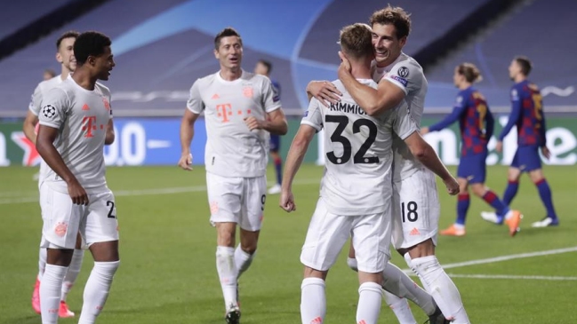 Joshua Kimmich marcó el quinto de Bayern Munich sobre FC Barcelona