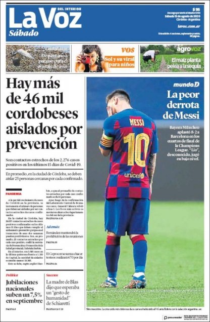 “Humillación” y “vergüenza”: La caída de FC Barcelona se tomó las portadas de los principales diarios deportivos del mundo