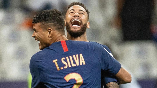 La “pesada” broma de Thiago Silva a Neymar en la concentración de PSG en la Champions