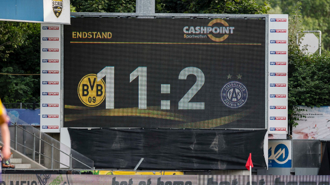¡11-2! Borussia Dortmund mostró su jerarquía y apabulló a Austria Viena en amistoso internacional