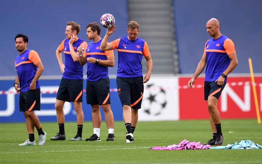 RB Leipizig realizó su último entrenamiento antes de jugar ante PSG