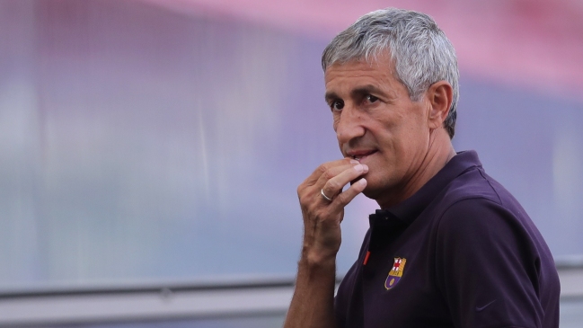 FC Barcelona oficializó la destitución de Quique Setién