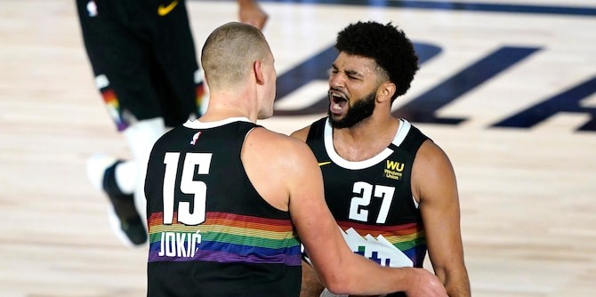 Denver Nuggets necesitó de prórroga para tomar ventaja ante Utah Jazz en los playoffs de la NBA
