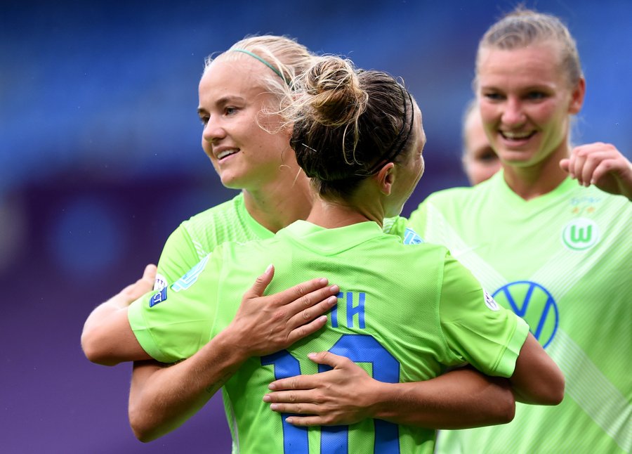 ¡Paliza! Wolfsburgo aplastó con un 9-1 a Glasgow City en la Champions femenina