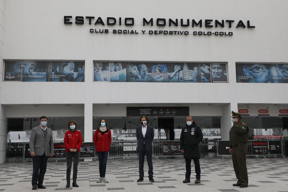 Estadio Monumental fue inspeccionado por autoridades del Minsal