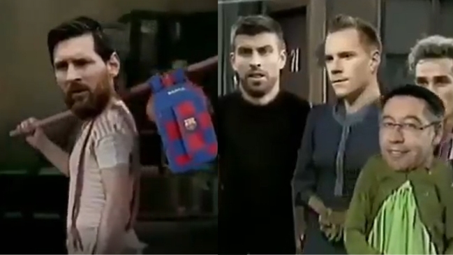 La hilarante parodia de la salida de Messi de Barcelona al estilo del “Chavo del 8”