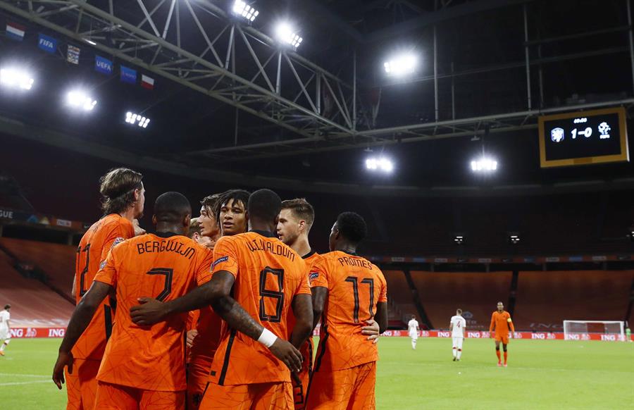 Holanda fue fuerte en Amsterdam y derrotó a Polonia en la UEFA Nations League
