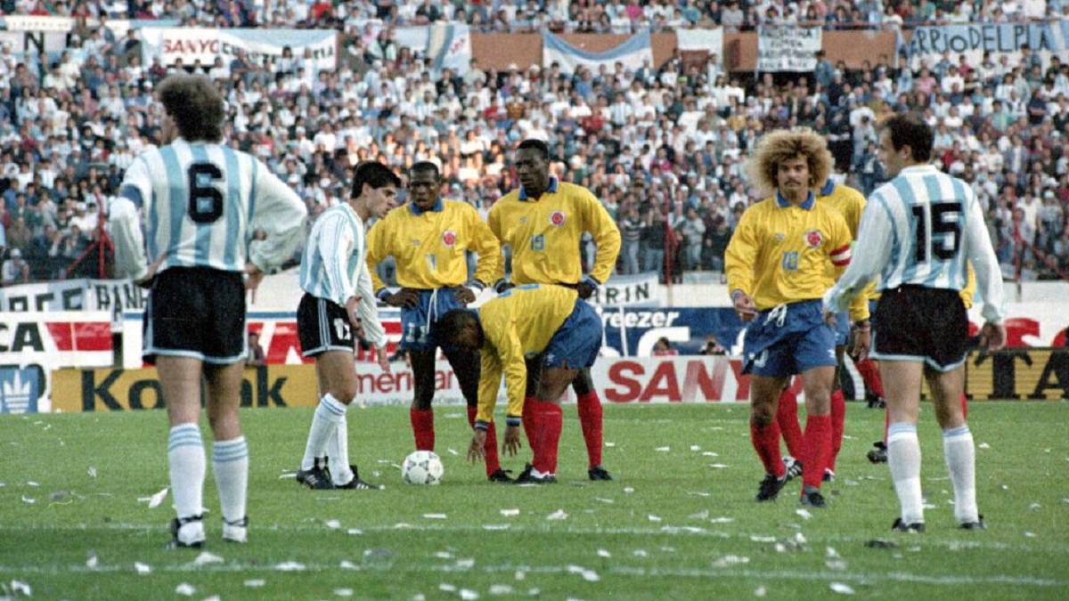 Se cumplen 27 años del histórico 5-0 de Colombia a Argentina en Buenos Aires