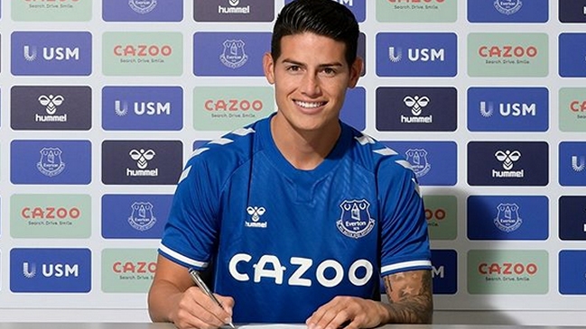 James Rodríguez cerró oficialmente su fichaje en Everton