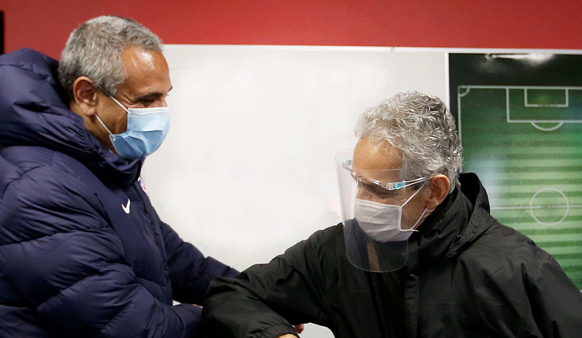 Pablo Milad y Reinaldo Rueda tuvieron una reunión de trabajo junto al staff de la Roja