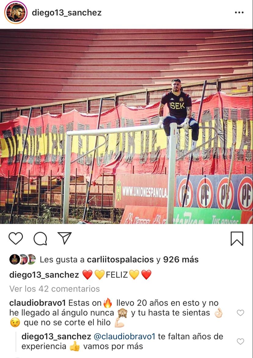 Te faltan años de experiencia: La divertida respuesta de Diego Sánchez a elogio de Claudio Bravo