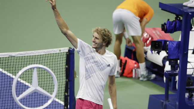 Alexander Zverev remontó a Pablo Carreño Busta y se convirtió en finalista del US Open