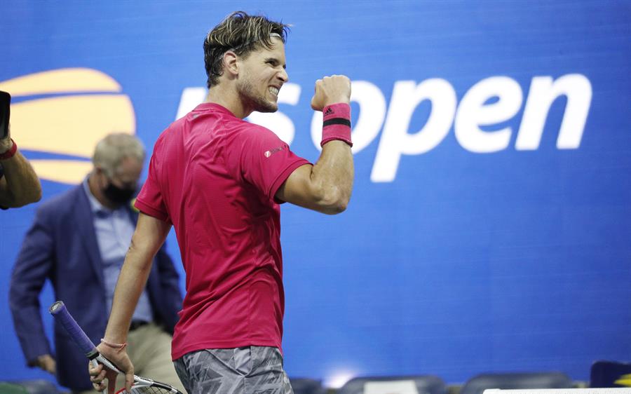 Un sólido Dominic Thiem venció a un luchador Medvedev y alcanzó la final del US Open