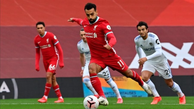 Liverpool superó a un luchador Leeds de Bielsa con dos penales y un triplete de Mohamed Salah