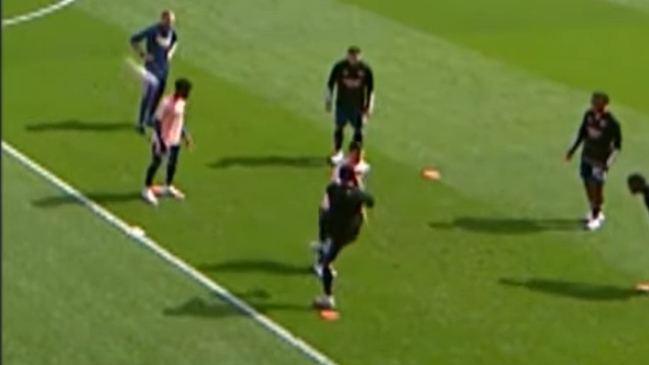 Jugadores de Arsenal casi se fueron a los golpes durante el calentamiento del duelo ante Fulham