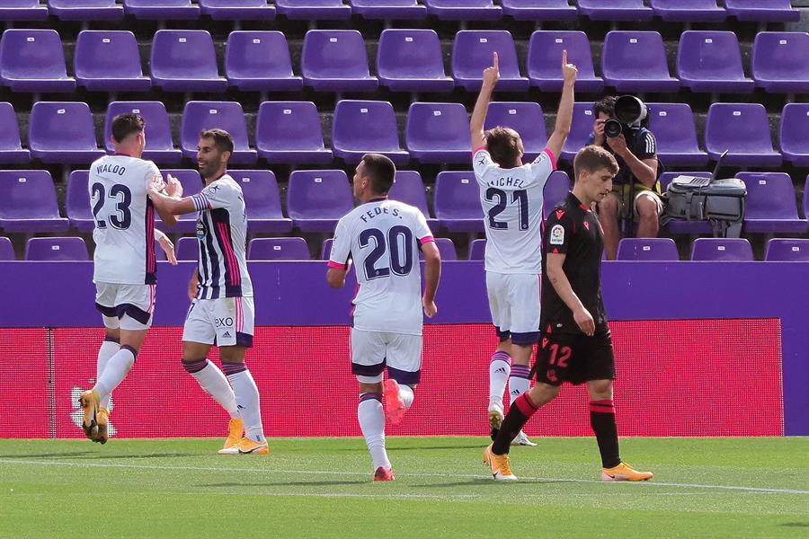 Fabián Orellana fue titular en empate de Valladolid ante Real Sociedad