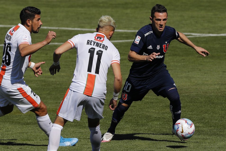 Larrivey fue figura con su doblete en el triunfo de U. de Chile sobre Cobresal en Rancagua