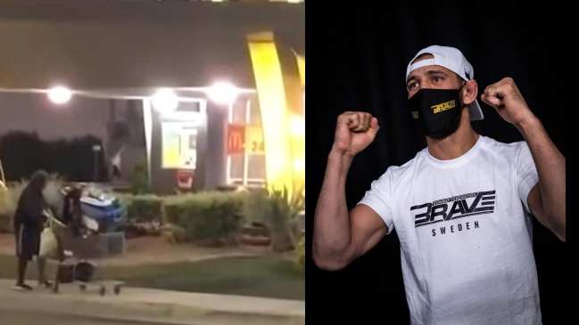 Peleador de la UFC se hizo viral por llevar a un McDonald’s a hombre en situación de calle