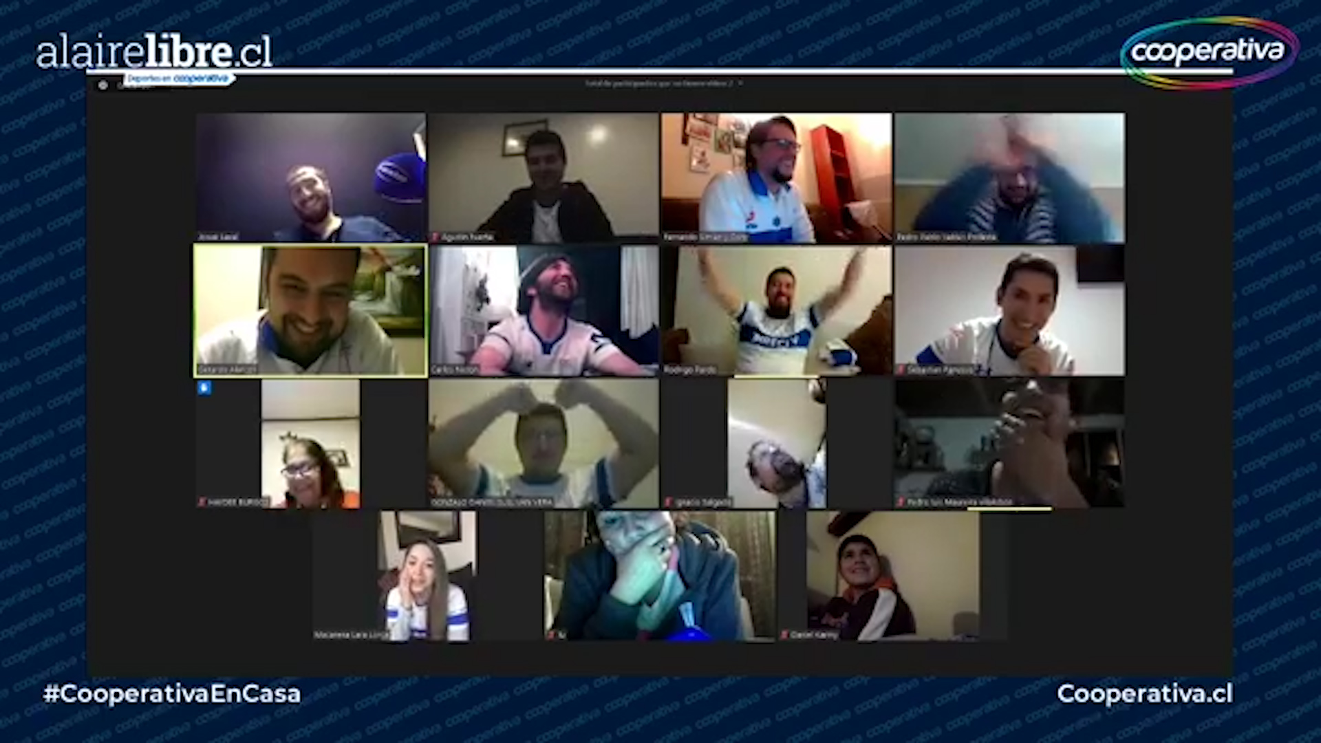 La Hinchada Cooperativa se desató con el festejo del gol de Zampedri