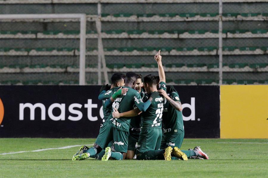 Palmeiras venció en La Paz a Bolívar y lidera con campaña perfecta el Grupo B de la Libertadores