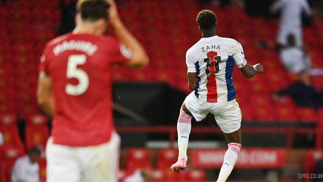 Wilfried Zaha comandó la sorpresiva victoria de Crystal Palace sobre el United en Old Trafford