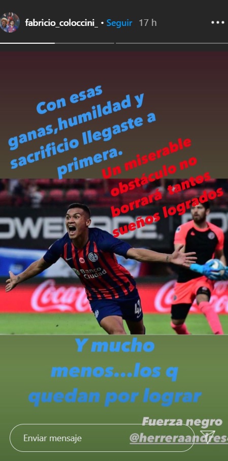 Angel Romero provocó fractura de su compañero Andrés Herrera y causó polémica en San Lorenzo