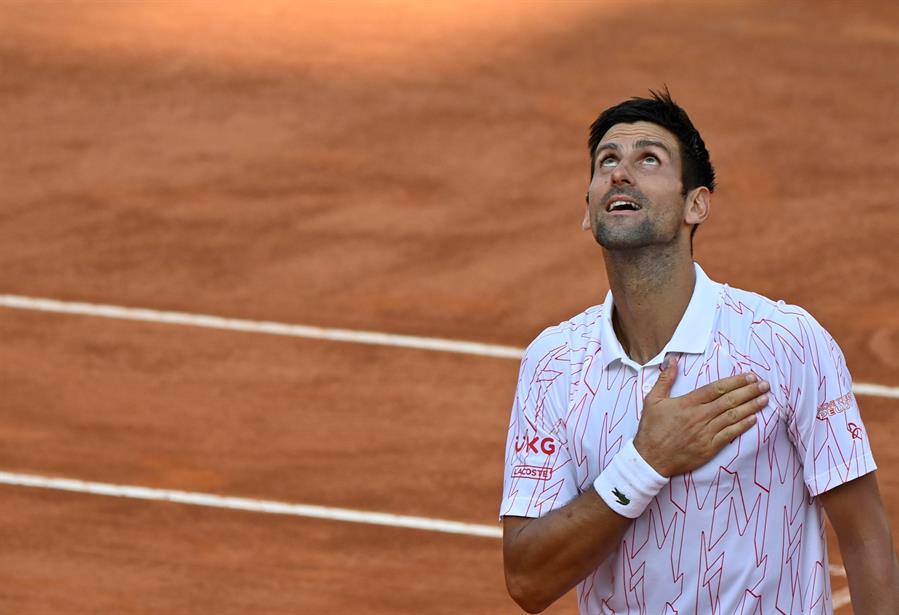 Novak Djokovic batalló para vencer a Casper Ruud y buscará su quinto título en Roma