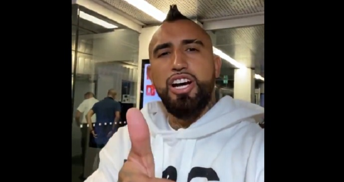 En perfecto italiano: Arturo Vidal saludó a los hinchas de Inter de Milán